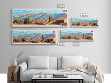 Carregar imagem no visualizador da galeria, Ayacucho, Peru Panoramic Travel Poster Canvas Print, Ayacucho, Peru Painting, Peru Art, Ayacucho Travel Art, Guest Room Painting