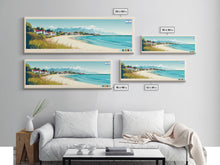 Carregar imagem no visualizador da galeria, Bahia Blanca, Argentina Panoramic Travel Poster Canvas Print, Bahia Blanca, Argentina Painting, Argentina Art, Bahia Blanca Travel Art, Guest Room Painting