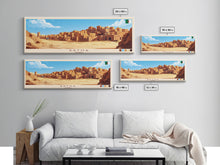 Load image into Gallery viewer, Batna, Algeria Panoramic Travel Poster Canvas Print, Batna, Algeria Painting, Algeria Art, Batna Panoramic Travel Art, Travel Painting