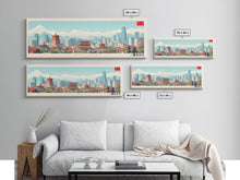 Load image into Gallery viewer, Beijing, China Panoramic Travel Poster Canvas Print, Beijing, China Painting, China Art, Beijing Travel Art, Guest Room Painting