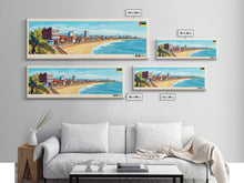 Load image into Gallery viewer, Beira, Mozambique Panoramic Travel Poster Canvas Print, Beira, Mozambique Painting, Mozambique Art, Beira Travel Art, Living Room Painting