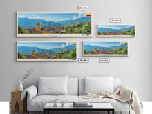 Load image into Gallery viewer, Bello, Colombia Panoramic Travel Poster Canvas Print, Bello, Colombia Painting, Colombia Art, Bello Panoramic Travel Art, Travel Painting