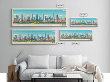 Carregar imagem no visualizador da galeria, Buenos Aires, Argentina Panoramic Travel Poster Canvas Print, Buenos Aires, Argentina Painting, Argentina Art, Buenos Aires Panoramic Travel Art, Travel Painting