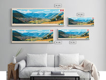 Carregar imagem no visualizador da galeria, Cajamarca, Peru Panoramic Travel Poster Canvas Print, Cajamarca, Peru Painting, Peru Art, Cajamarca Travel Art, Guest Room Painting