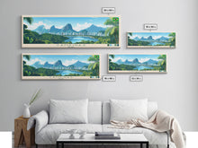 Carregar imagem no visualizador da galeria, Campinas, Brazil Travel Poster Panoramic Canvas Print, Campinas, Brazil Painting, Brazil Art, Campinas Travel Art, Guest Room Painting