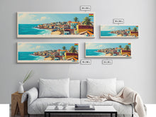 Carregar imagem no visualizador da galeria, Cape Coast, Ghana Panoramic Travel Poster Canvas Print, Cape Coast, Ghana Painting, Ghana Art, Cape Coast Panoramic Travel Art, Travel Painting