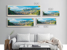 Load image into Gallery viewer, Cochabamba, Bolivia Panoramic Travel Poster Canvas Print, Cochabamba, Bolivia Painting, Bolivia Art, Cochabamba Travel Art, Living Room Painting