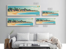 Load image into Gallery viewer, Daloa, Ivory Coast Panoramic Travel Poster Canvas Print, Daloa, Ivory Coast Painting, Ivory Coast Art, Daloa Panoramic Travel Art, Travel Painting