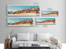 Load image into Gallery viewer, Djelfa, Algeria Panoramic Travel Poster Canvas Print, Djelfa, Algeria Painting, Algeria Art, Djelfa Panoramic Travel Art, Travel Painting