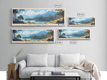 Load image into Gallery viewer, El Bosque, Chile Panoramic Travel Poster Canvas Print, El Bosque, Chile Painting, Chile Art, El Bosque Travel Art, Guest Room Painting