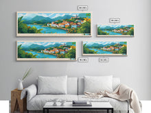 Carregar imagem no visualizador da galeria, Feira de Santana, Brazil Panoramic Travel Poster Canvas Print, Feira de Santana, Brazil Painting, Brazil Art, Feira de Santana Travel Art, Living Room Painting