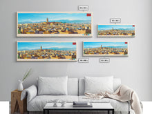 Carregar imagem no visualizador da galeria, Fez, Morocco Travel Poster Panoramic Canvas Print, Fez, Morocco Painting, Morocco Art, Fez Travel Art, Guest Room Painting