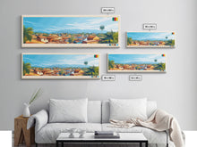 Load image into Gallery viewer, Garoua, Cameroon Travel Poster Panoramic Canvas Print, Garoua, Cameroon Painting, Cameroon Art, Garoua Travel Art, Guest Room Painting
