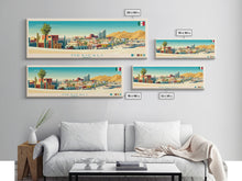 Load image into Gallery viewer, Mexicali, Mexico Panoramic Travel Poster Canvas Print, Mexicali, Mexico Painting, Mexico Art, Mexicali Panoramic Travel Art, Travel Painting