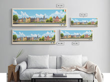 Load image into Gallery viewer, Navan, Ireland Travel Poster Panoramic Canvas Print, Navan, Ireland Painting, Ireland Art, Navan Travel Art, Guest Room Painting