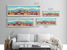 Load image into Gallery viewer, Queretaro, Mexico Panoramic Travel Poster Canvas Print, Queretaro, Mexico Painting, Mexico Art, Queretaro Travel Art, Living Room Painting