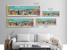 Carregar imagem no visualizador da galeria, Airdrie, Scotland Panoramic Canvas Print, Airdrie, Scotland Painting, Scotland Art, Airdrie Travel Poster, Travel Art, Living Room Painting