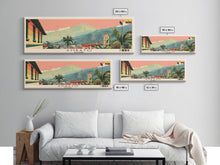 Load image into Gallery viewer, Ambato, Ecuador Panoramic Canvas Print, Ambato, Ecuador Painting, Ecuador Art, Ambato Travel Poster, Travel Art, Housewarming Gift