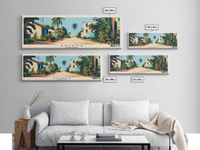 Load image into Gallery viewer, Anyama, Ivory Coast Panoramic Canvas Print, Anyama, Ivory Coast Painting, Ivory Coast Art, Anyama Travel Poster, Travel Art, Guest Room Painting