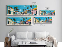 Load image into Gallery viewer, Aparecida de Goiania, Brazil Panoramic Canvas Print, Aparecida de Goiania, Brazil Painting, Brazil Art, Aparecida de Goiania Travel Poster, Travel Art, Guest Room Painting