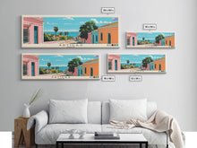 Load image into Gallery viewer, Artigas, Uruguay Panoramic Canvas Print, Artigas, Uruguay Painting, Uruguay Art, Artigas Travel Poster, Travel Art, Living Room Painting