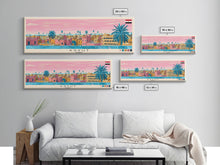 Load image into Gallery viewer, Asyut, Egypt Panoramic Canvas Print, Asyut, Egypt Painting, Egypt Art, Asyut Travel Poster, Travel Art, Guest Room Painting