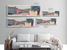 Load image into Gallery viewer, Ayr, Scotland Panoramic Canvas Print, Ayr, Scotland Painting, Scotland Art, Ayr Travel Poster, Travel Art, Guest Room Painting