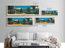 Carregar imagem no visualizador da galeria, Bafoussam, Cameroon Panoramic Canvas Print, Bafoussam, Cameroon Painting, Cameroon Art, Bafoussam Travel Poster, Travel Art, Living Room Painting