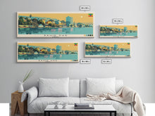 Carregar imagem no visualizador da galeria, Bahir Dar, Ethiopia Panoramic Canvas Print, Bahir Dar, Ethiopia Painting, Ethiopia Art, Bahir Dar Travel Poster, Travel Art, Guest Room Painting