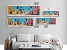Load image into Gallery viewer, Banadir, Somalia Panoramic Canvas Print, Banadir, Somalia Painting, Somalia Art, Banadir Travel Poster, Travel Art, Living Room Painting