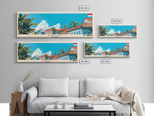 Load image into Gallery viewer, Batam, Indonesia Panoramic Canvas Print, Batam, Indonesia Painting, Indonesia Art, Batam Travel Poster, Travel Art, Vacation Gift