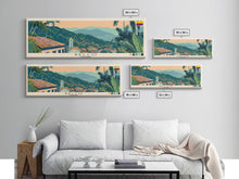 Load image into Gallery viewer, Bello, Colombia Panoramic Canvas Print, Bello, Colombia Painting, Colombia Art, Bello Travel Poster, Travel Art, Living Room Painting