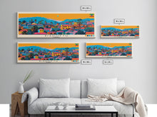 Load image into Gallery viewer, Bishoftu, Ethiopia Panoramic Canvas Print, Bishoftu, Ethiopia Painting, Ethiopia Art, Bishoftu Travel Poster, Travel Art, Vacation Gift