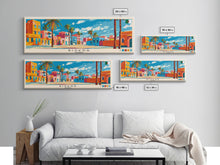 Load image into Gallery viewer, Biskra, Algeria Panoramic Canvas Print, Biskra, Algeria Painting, Algeria Art, Biskra Travel Poster, Travel Art, Living Room Painting