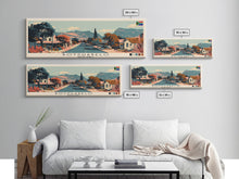 Load image into Gallery viewer, Botshabelo, South Africa Panoramic Canvas Print, Botshabelo, South Africa Painting, South Africa Art, Botshabelo Travel Poster, Travel Art, Guest Room Painting