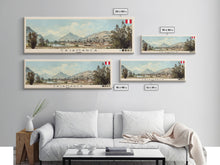 Carregar imagem no visualizador da galeria, Cajamarca, Peru Panoramic Canvas Print, Cajamarca, Peru Painting, Peru Art, Cajamarca Travel Poster, Travel Art, Guest Room Painting