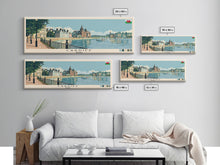 Carregar imagem no visualizador da galeria, Cardiff, Wales Panoramic Canvas Print, Cardiff, Wales Painting, Wales Art, Cardiff Travel Poster, Travel Art, Guest Room Painting
