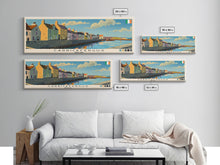 Cargar imagen en el visor de la galería, Carrickfergus, Ireland Panoramic Canvas Print, Carrickfergus, Ireland Painting, Ireland Art, Carrickfergus Travel Poster, Travel Art, Living Room Painting
