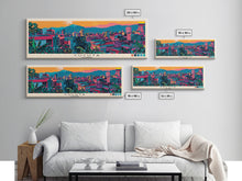 Load image into Gallery viewer, Cucuta, Colombia Panoramic Canvas Print, Cucuta, Colombia Painting, Colombia Art, Cucuta Travel Poster, Travel Art, Guest Room Painting