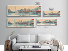Cargar imagen en el visor de la galería, Chongqing, China Panoramic Canvas Print, Chongqing, China Painting, China Art, Chongqing Travel Poster, Travel Art, Living Room Painting