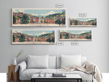 Cargar imagen en el visor de la galería, Coatbridge, Scotland Panoramic Canvas Print, Coatbridge, Scotland Painting, Scotland Art, Coatbridge Travel Poster, Travel Art, Guest Room Painting
