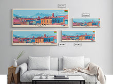 Load image into Gallery viewer, Cobija, Bolivia Panoramic Canvas Print, Cobija, Bolivia Painting, Bolivia Art, Cobija Travel Poster, Travel Art, Vacation Gift
