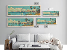 Cargar imagen en el visor de la galería, Conakry, Guinea Panoramic Canvas Print, Conakry, Guinea Painting, Guinea Art, Conakry Travel Poster, Travel Art, Vacation Gift