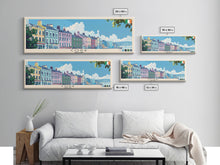 Cargar imagen en el visor de la galería, Cork, Ireland Panoramic Canvas Print, Cork, Ireland Painting, Ireland Art, Cork Travel Poster, Travel Art, Guest Room Painting