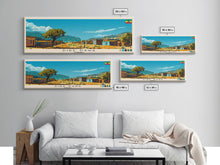 Load image into Gallery viewer, Dire Dawa, Ethiopia Panoramic Canvas Print, Dire Dawa, Ethiopia Painting, Ethiopia Art, Dire Dawa Travel Poster, Travel Art, Vacation Gift