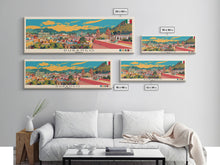 Load image into Gallery viewer, Durango, Mexico Panoramic Canvas Print, Durango, Mexico Painting, Mexico Art, Durango Travel Poster, Travel Art, Guest Room Painting