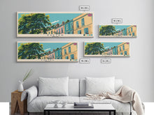 Cargar imagen en el visor de la galería, Exeter, England Panoramic Canvas Print, Exeter, England Painting, England Art, Exeter Travel Poster, Travel Art, Vacation Gift