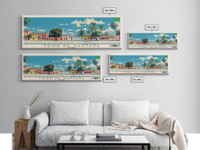 Carregar imagem no visualizador da galeria, Feira de Santana, Brazil Panoramic Canvas Print, Feira de Santana, Brazil Painting, Brazil Art, Feira de Santana Travel Poster, Travel Art, Guest Room Painting