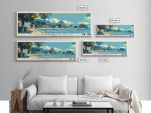 Carregar imagem no visualizador da galeria, Florianopolis, Brazil Panoramic Canvas Print, Florianopolis, Brazil Painting, Brazil Art, Florianopolis Travel Poster, Travel Art, Living Room Painting