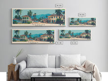 Carregar imagem no visualizador da galeria, Kenema, Sierra Leone Panoramic Canvas Print, Kenema, Sierra Leone Painting, Sierra Leone Art, Kenema Travel Poster, Travel Art, Vacation Gift